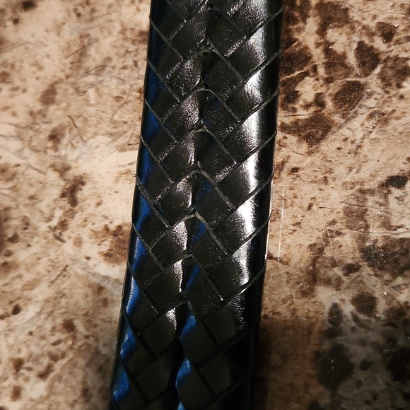 Coach Men’s braided Black belt.  Size 46 - Picture 5 of 8